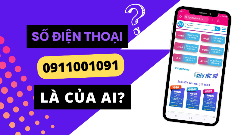 Số điện thoại 0911001091 là số gì?