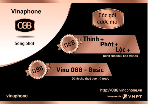 Gói cước trả trước Vina088 Basic Vinaphone cho sim 088