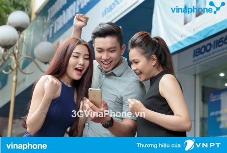 Vinaphone khuyến mãi tặng 50% giá trị thẻ nạp ngày 24/2/2017