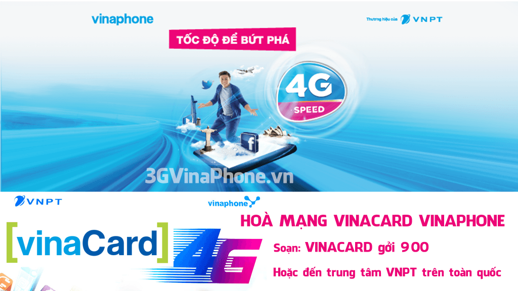 Hoà mạng gói VinaCard VinaPhone