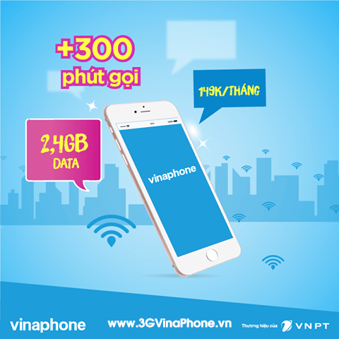 Gói Alo 149 Vinaphone nhận 300p gọi nội/ngoại mạng + gói Big