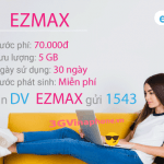 Cách đăng ký gói cước EZmax Vinaphone cho Ezcom trọn gói 70.000đ