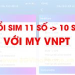 Cách chuyển đổi danh bạ sim 11 số sang 10 số Vinaphone tại nhà qua My VNPT