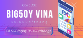 Đăng ký gói BIG50Y VinaPhone Chỉ 50.000 Đồng Nhận Ngay 5GB